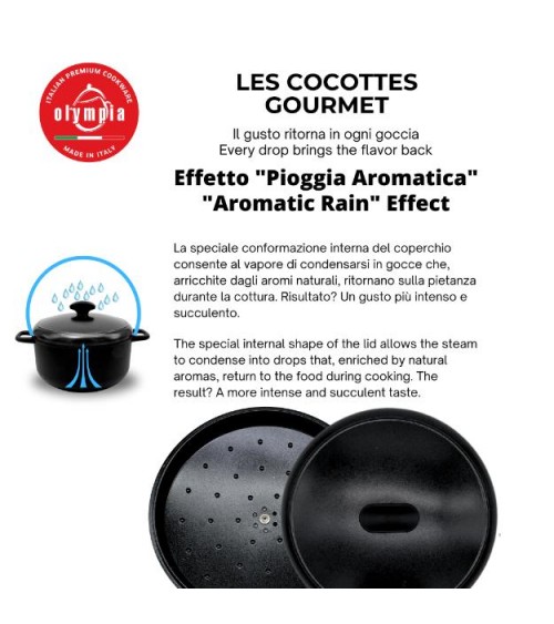 Les Cocottes: 5pz Battery Premium POTS INDUCTION NON-STICK Fabriqué en Italie -