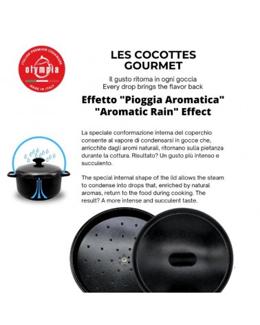 Les Cocottes: 5pz Battery Premium POTS INDUCTION NON-STICK Fabriqué en Italie -