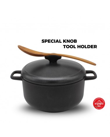 Les Cocottes: 5pz Battery Premium POTS INDUCTION NON-STICK Fabriqué en Italie -