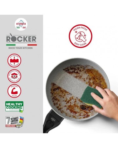 Olympia Ø16 cm Saucepan – Non-Stick for All Burners -  - 8032628663710