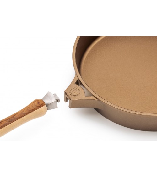 Non -stick aluminum pan - bronze color - Padlocks -