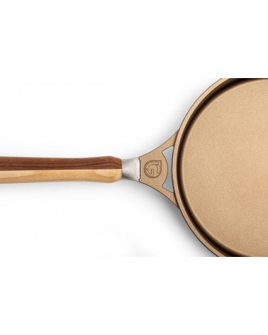 Padella antiaderente in alluminio - Colore Bronzo - Lucchetti - 