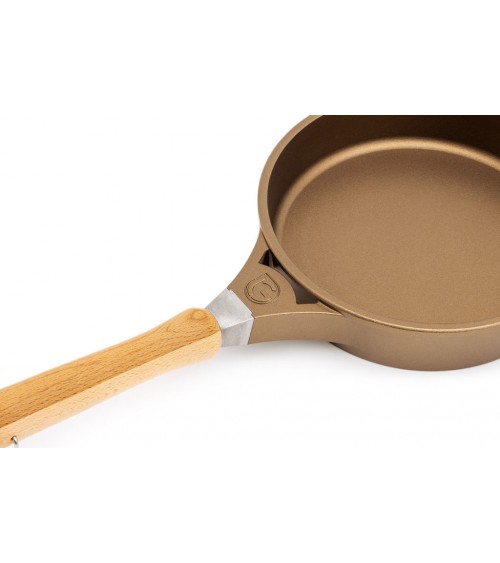 Nicht -Stick -Aluminium -Pfanne - Bronzefarbe - Vorhängeschloss -