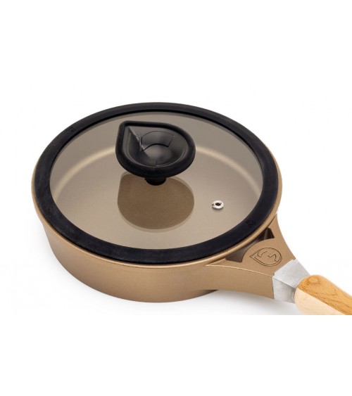 Non -stick aluminum pan - bronze color - Padlocks -