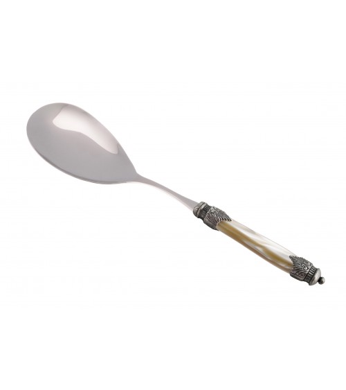 Arianna Rice Spoon - Mother of Pearl Colored Cutlery - Rivadossi Sandro -