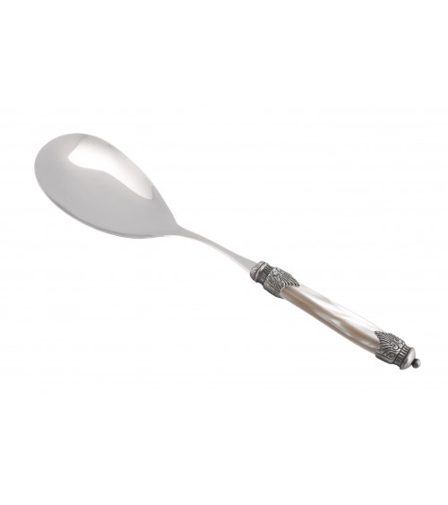 Arianna Rice Spoon - Mother of Pearl Colored Cutlery - Rivadossi Sandro -