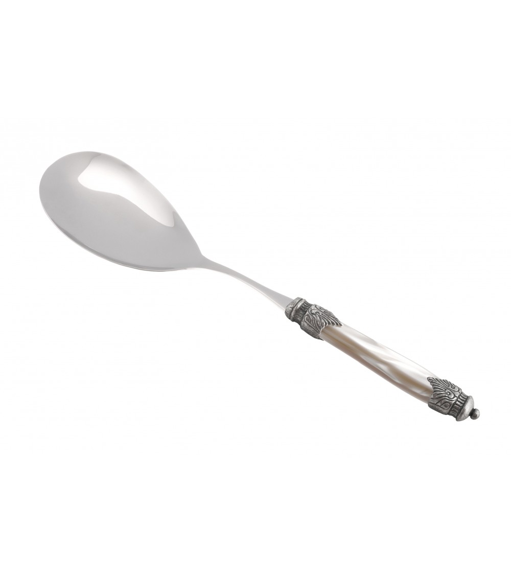 Arianna Rice Spoon - Mother of Pearl Colored Cutlery - Rivadossi Sandro -