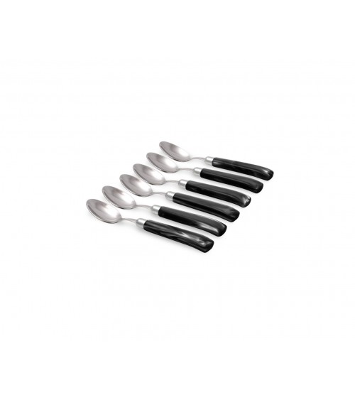 Rivadossi Sandro : Giada Cucchiaino Caffe'- Posate Moderne - colore nero