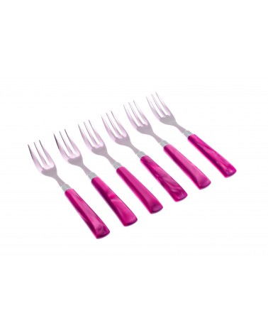 Rivadossi Modern Celebrated: Giada -Gabeln von Dolce Set 6 Stücke - 