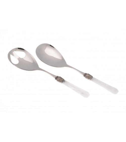 Rivadossi Sandro - Penelope set 2pz salad cutlery - mother of pearl stainless steel -