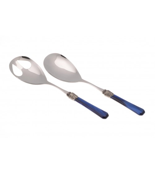 Rivadossi Sandro - Penelope Set 2pz Coudlay de salade - Mère en acier inoxydable de perle -