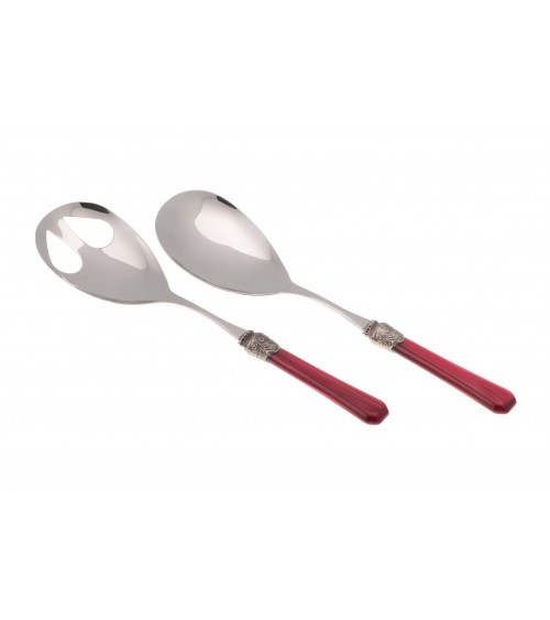 Rivadossi Sandro - Penelope Set 2PZ -Salat Besteck - Mutter von Perle Edelstahl -