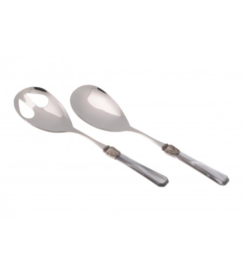 Rivadossi Sandro - Penelope Set 2PZ -Salat Besteck - Mutter von Perle Edelstahl -