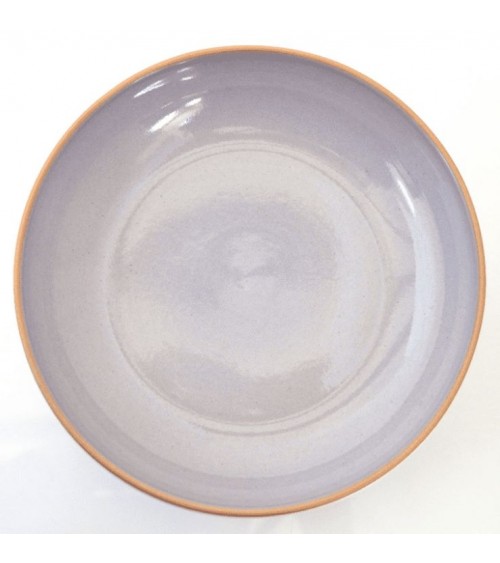 Altea colored floors in stoneware 23.50 cm - made in Italy - shiny mauve violet