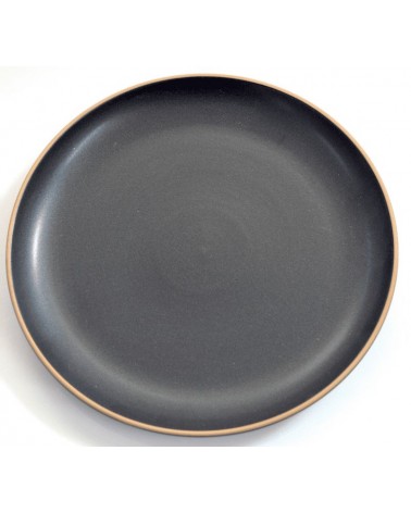 Altea Colored Floors in Stoneware 23,50 cm - Fabriqué en Italie - Matt Black