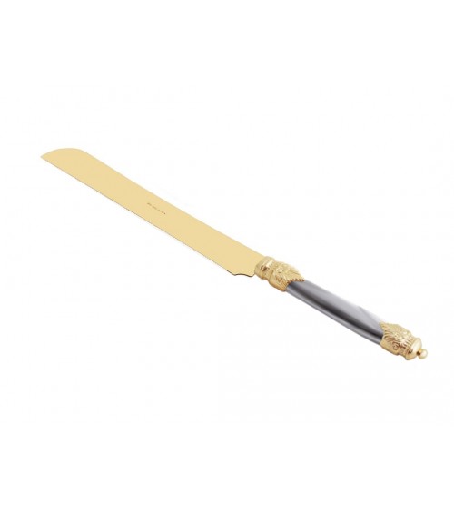 Arianna Oro Cake Knife par Rivadossi Sandro - Fabriqué en Italie -