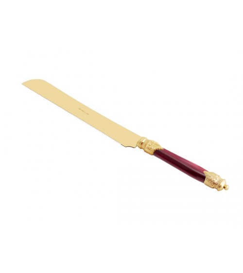 Arianna Oro Cake Knife par Rivadossi Sandro - Fabriqué en Italie -
