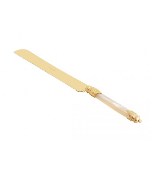 Arianna Oro Cake Knife par Rivadossi Sandro - Fabriqué en Italie -