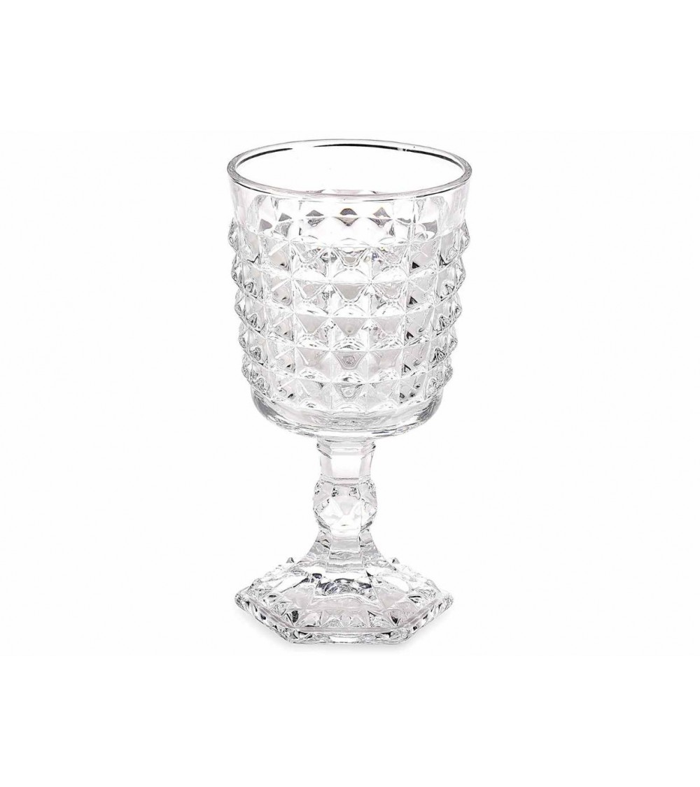 Copie de Set 12 verres en verre transparent en verre a travaillé 250 ml -