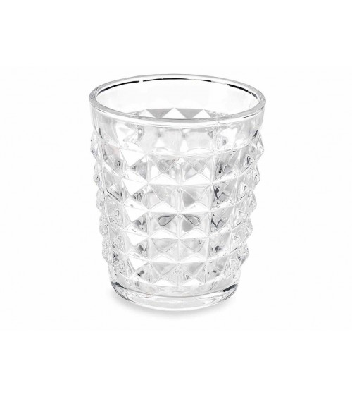 Set 6 Gläser Wasser transparentes Glas 250 ml - Vintage -Stil -