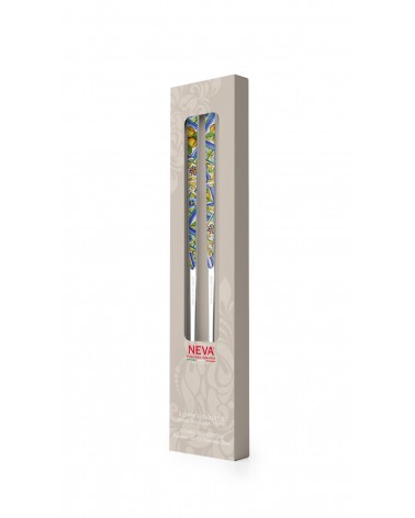 Chinese chops in 18/10 stainless steel NEVA - Set 2 couples - solid color design, colored handle, made in Italy -
