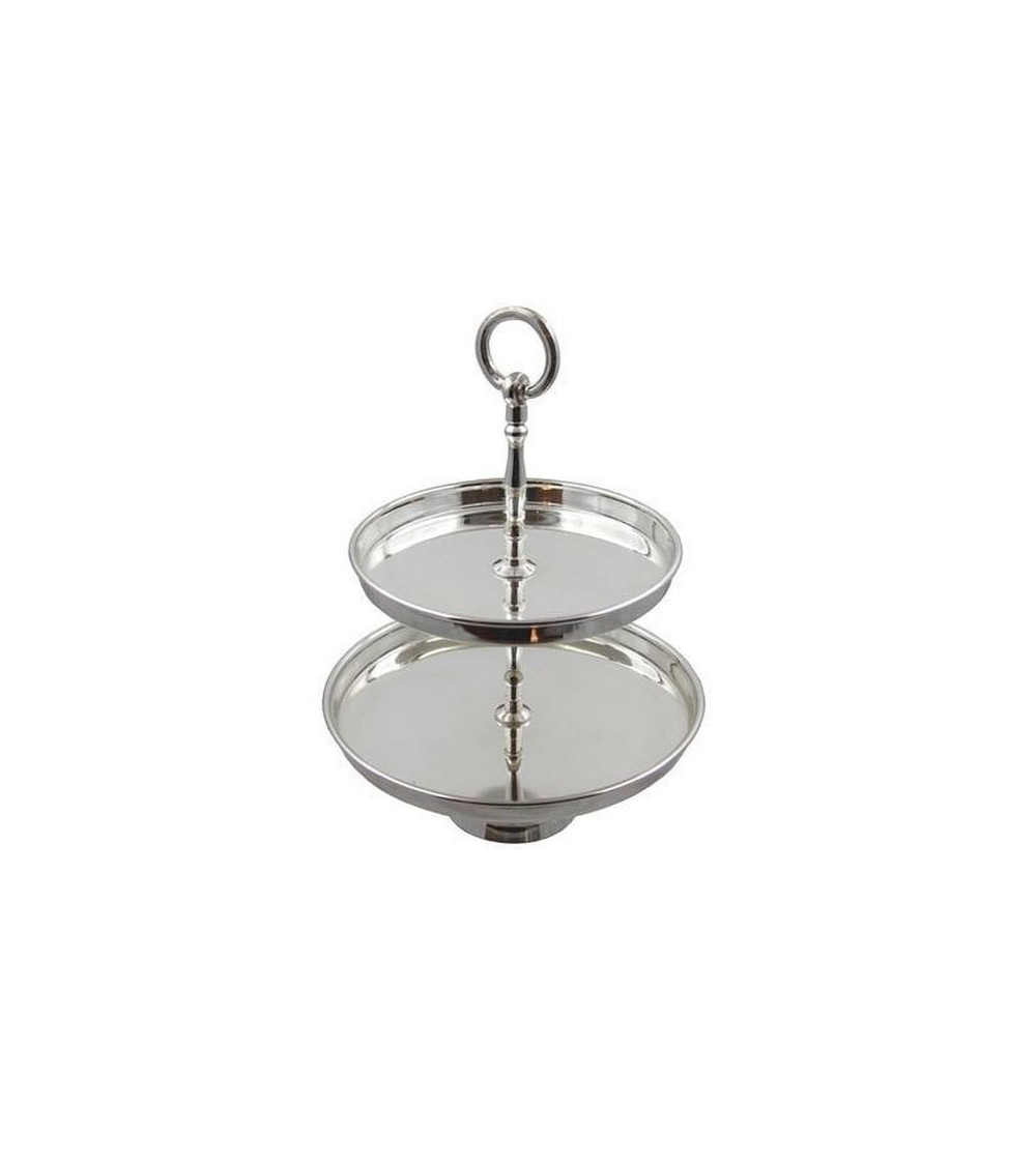 Alzata 2 Piani in Argento Sheffield | Eleganza Made in Italy per Ogni Occasione - 