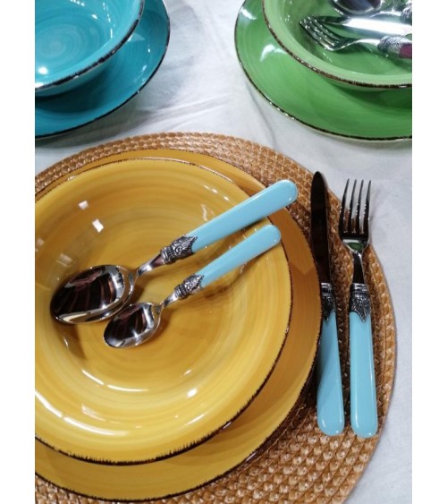 Set Posate Colorate CLASSIC Rivadossi Sandro – 48 pezzi Eleganti e Chic 100% Made in Italy - 