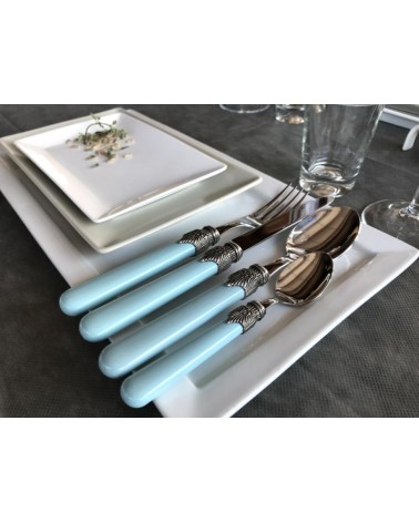 经典彩色餐具套装 Rivadossi Sandro – 48 件优雅别致的餐具 100% 意大利制造 -