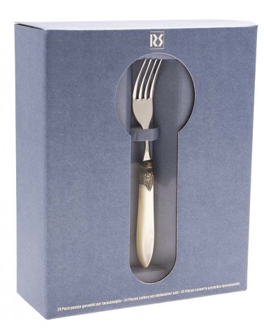Gold Pvd Besteck Rivadossi Sandro - Laura Set 24-teilig aus Edelstahl - 