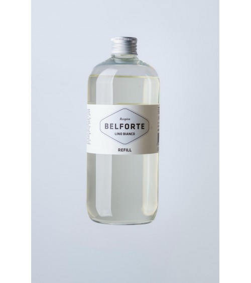 Belforte 白色亚麻扩香器补充装意大利香水 – 意大利制造 – Modalyssa 商店独家 – 250 毫升 / 500 毫升 -