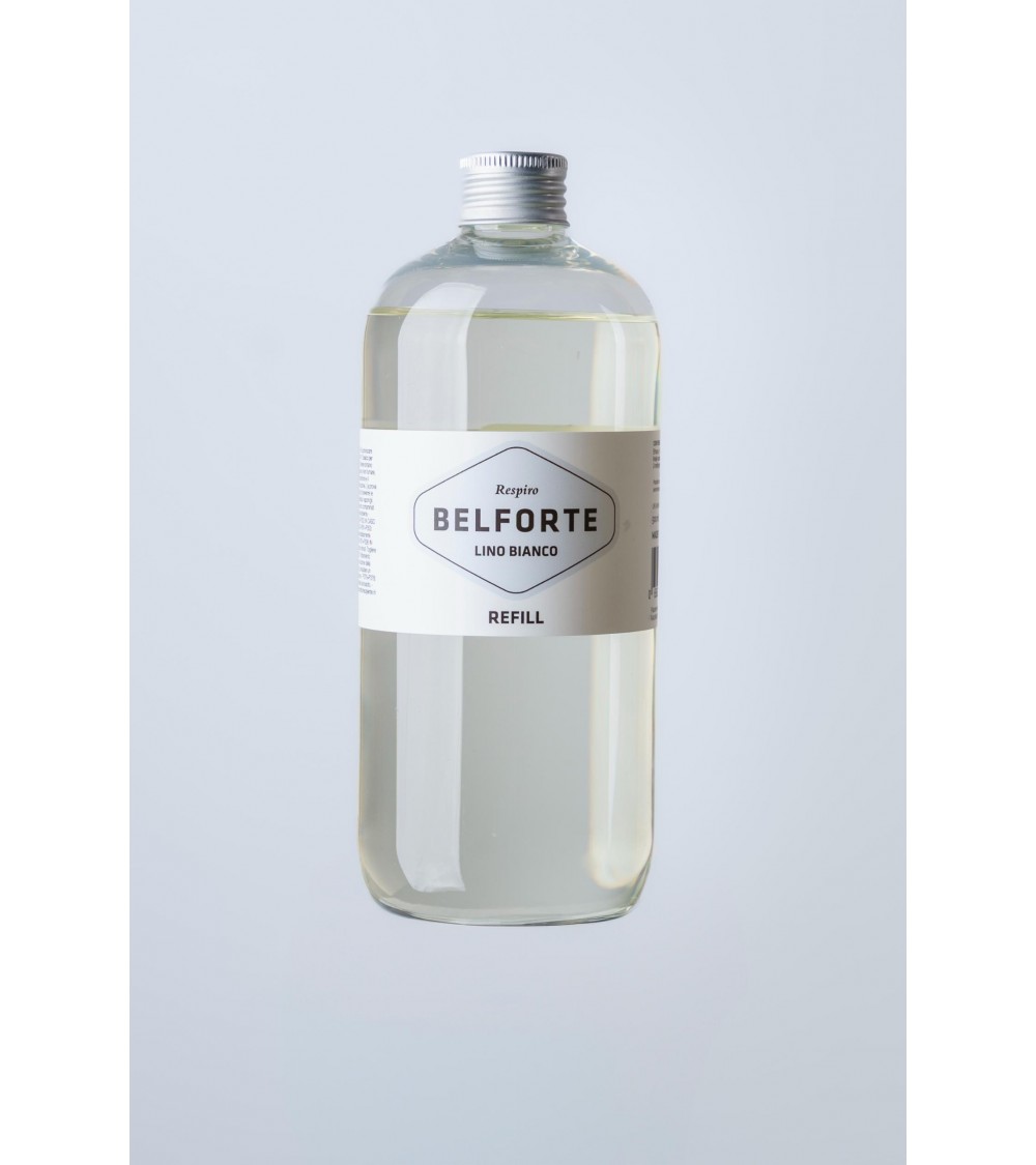 Belforte 白色亚麻扩香器补充装意大利香水 – 意大利制造 – Modalyssa 商店独家 – 250 毫升 / 500 毫升 -