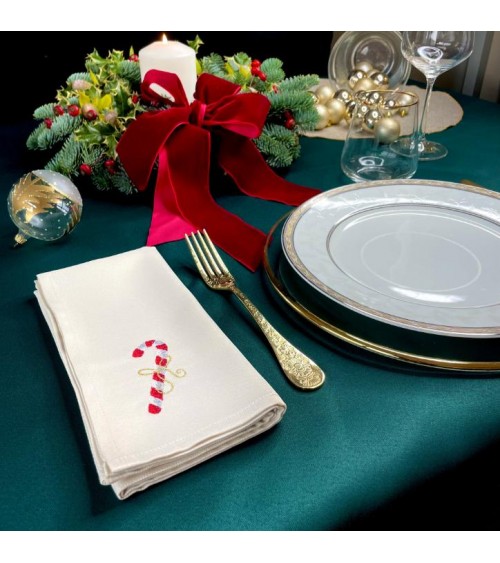 光滑防污防铁桌布|纯色意大利制造| Modalyssa-深绿色