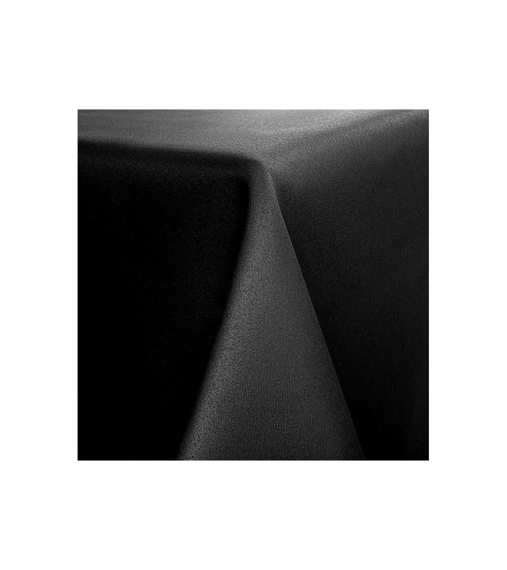 Tovaglia Antimacchia e Antistiro Liscio | Tinta Unita Made in Italy | Modalyssa - nero onice