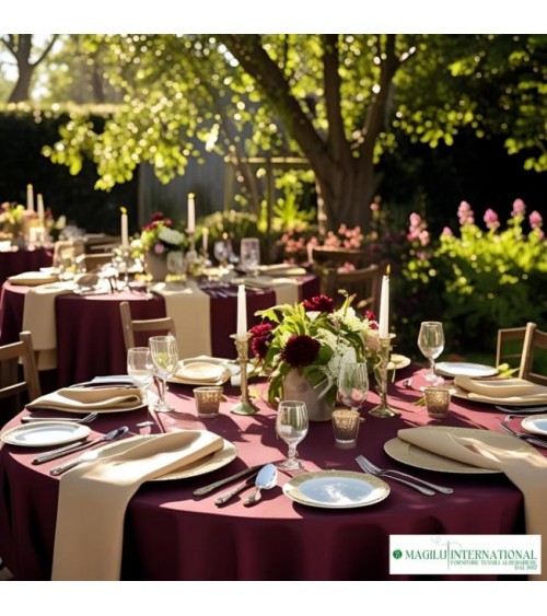 Tovaglia Antimacchia e Antistiro Liscio | Tinta Unita Made in Italy | Modalyssa -