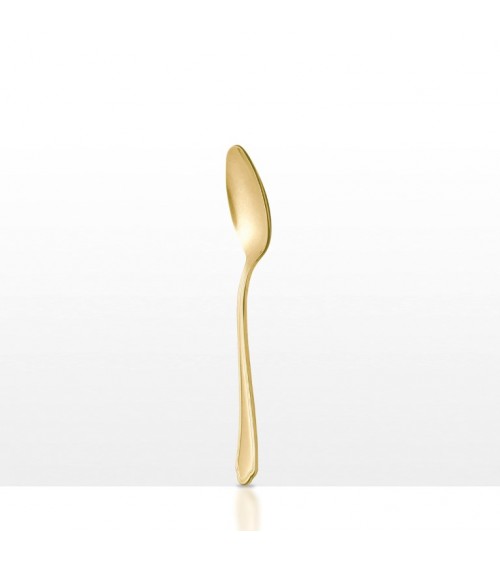 PVD Gold Gilded Stainless Steel Cutlery | Vintage Gold | Coffee Spoon Made in Italy | Neva Creative Cutlery | Modalyssa -