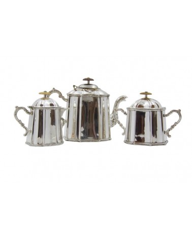 Teiera, Latte e Zuccheriera Set 3pezzi in Argento Silver Sheffield - 