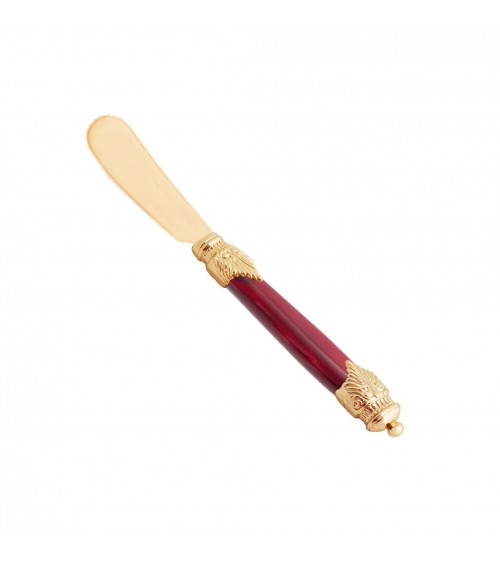 黄油涂抹器 18/10 不锈钢珍珠母效果 Arianna Gold - 意大利制造的豪华餐具 Rivadossi Sandro -