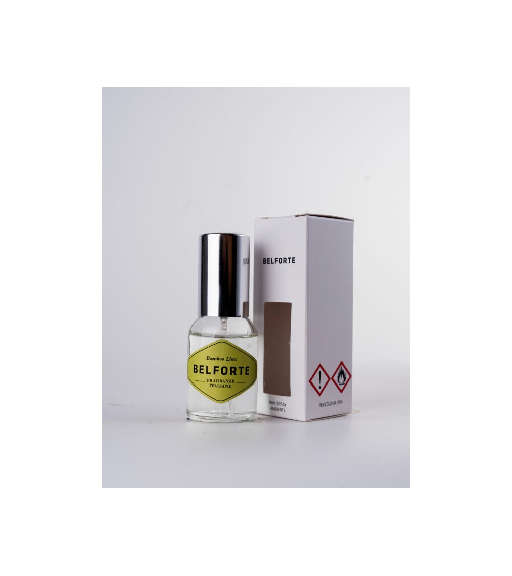 Set 2 Mini Spray Ambiente 20 ml:  1pz Ambra + 1pz Bamboo Lime, Fragranze Portatili Casa e Auto -