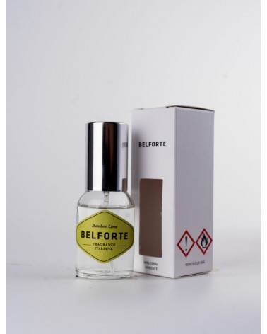 Set 2 Mini Spray Ambiente 20 ml:  1pz Ambra + 1pz Bamboo Lime, Fragranze Portatili Casa e Auto -
