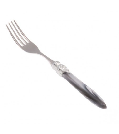 Table Fork Set 6 pcs Laura Silver Mother of Pearl Handle -  - 