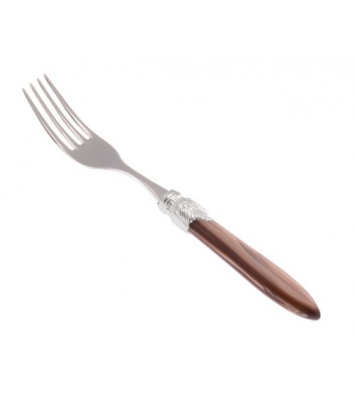 Table Fork Set 6 pcs Laura Silver Mother of Pearl Handle -  - 