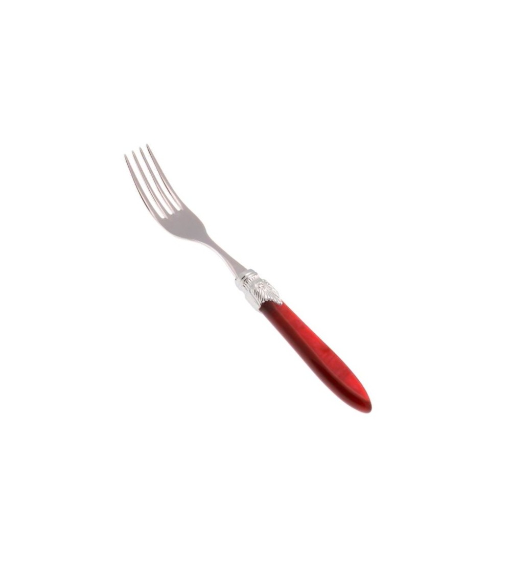 Table Fork Set 6 pcs Laura Silver Mother of Pearl Handle -  - 