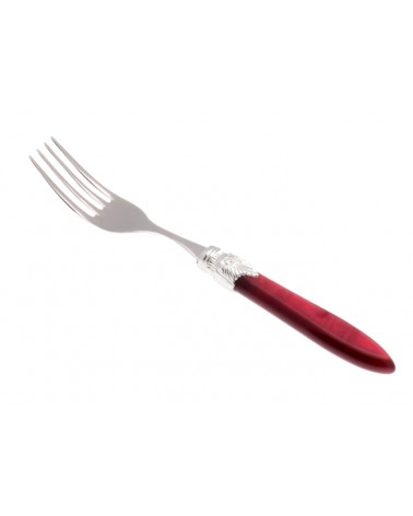 Table Fork Set 6 pcs Laura Silver Mother of Pearl Handle -  - 