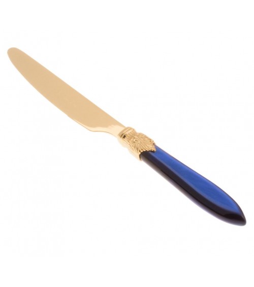 Coltello da Tavola Laura Oro Rivadossi Sandro in Acciaio Inox PVD Oro – Lusso Made in Italy - Modalyssa - 