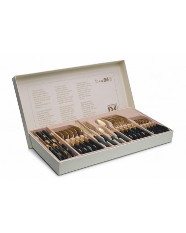 Laura Argento Set 24 Pieces Colored Cutlery - Rivadossi Sandro -  - 