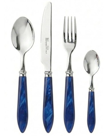 Couverts Rivadossi Sandro : Service Agata 24 Pièces Manche en Nacre de Style Moderne - 