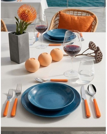 Ménagère 24 Pièces Couverts Créatifs Bistrot Neva - Couverts Colorés pour 6 Personnes -