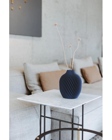 Vase von Design Kivan | Spirale aus PLA und Glas – Yliaca -
