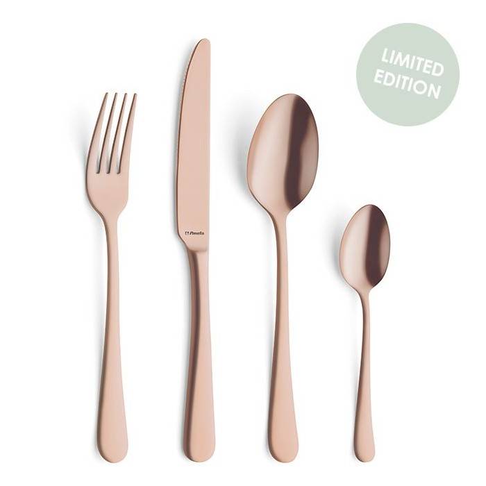 Gold PVD Cutlery in Stainless Steel Set 24Pcs - Austin - Amefa -