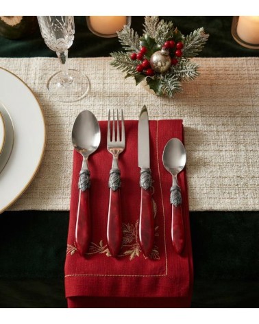 Set Posate Madreperla 30 Pezzi Eluxe by Modalyssa™ Acciaio Inox 18/10 - Made in Italy - 